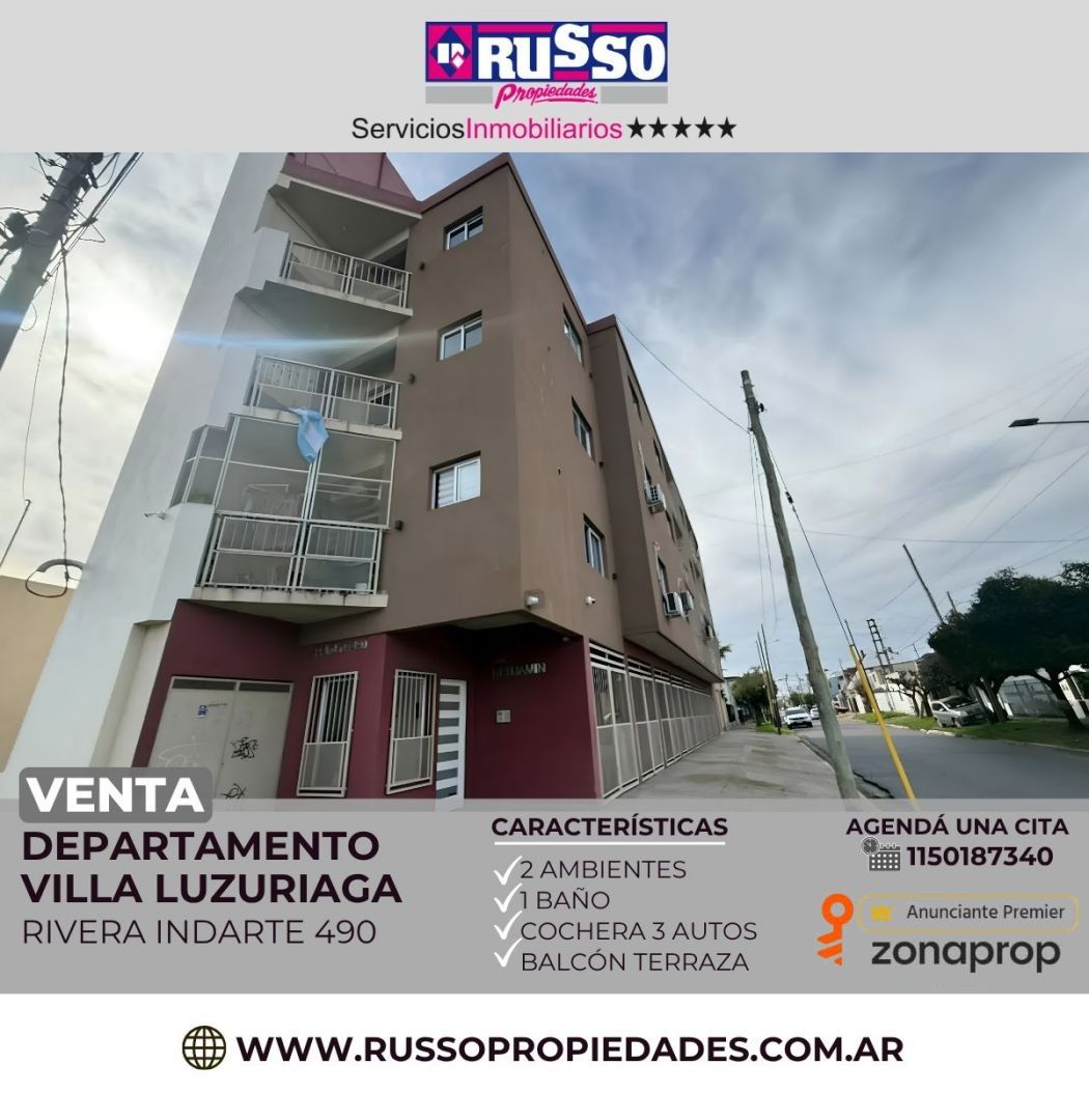 Departamento en RIVERA INDARTE 400