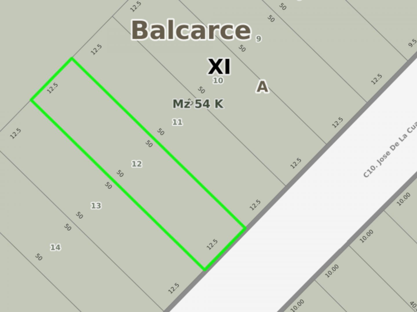 Lote en venta Balcarce 