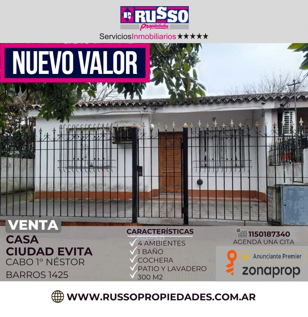 Casa en CABO 1° NESTOR  1400