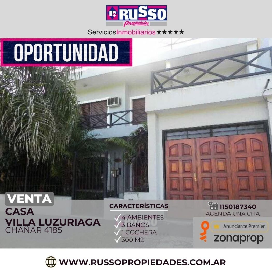 Casa en CHAÑAR 4100