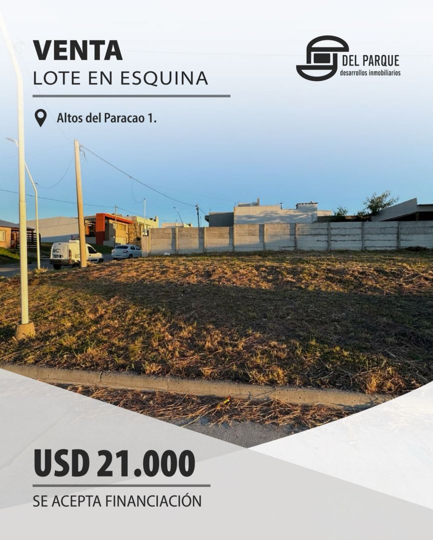 Lote en venta Altos Del Paracao I