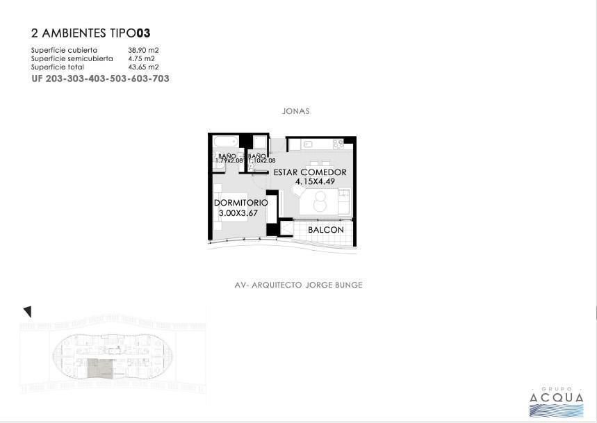 Departamento en venta Pinamar 2 ambientes