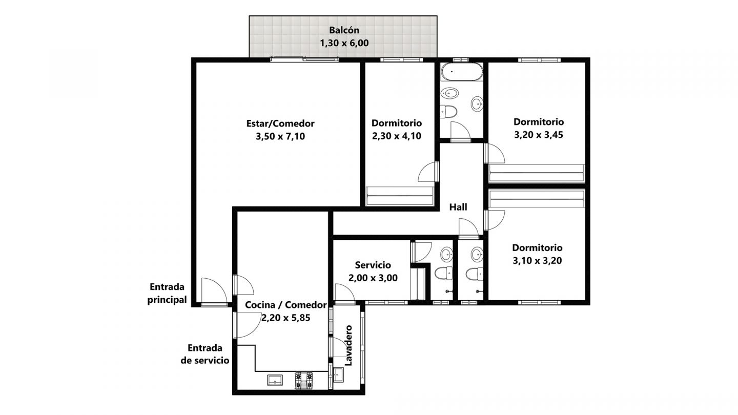 VENTA DE DEPARTAMENTO EN Capital Federal - Caballito - 33