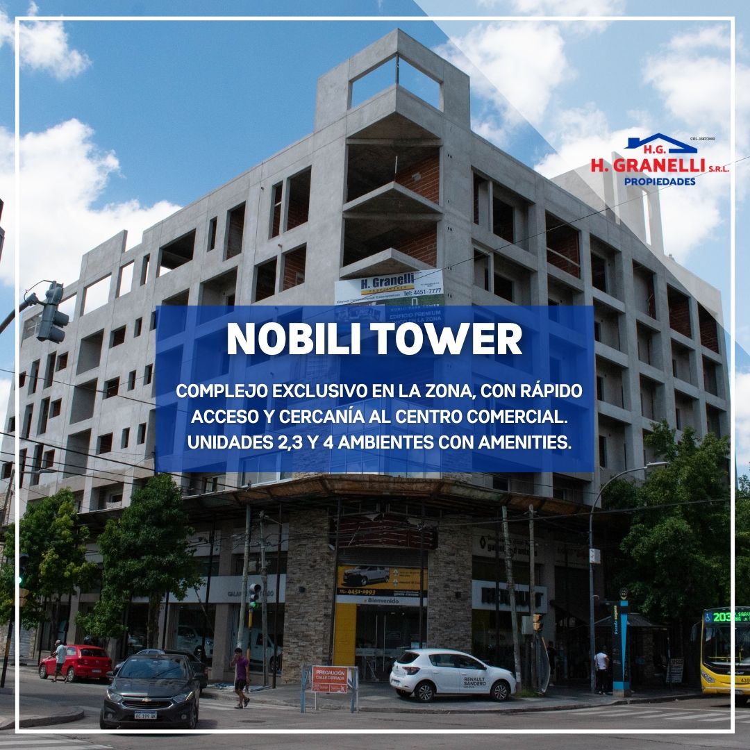 NOBILI PARK TOWER - Edificio en San Miguel 2 ambientes