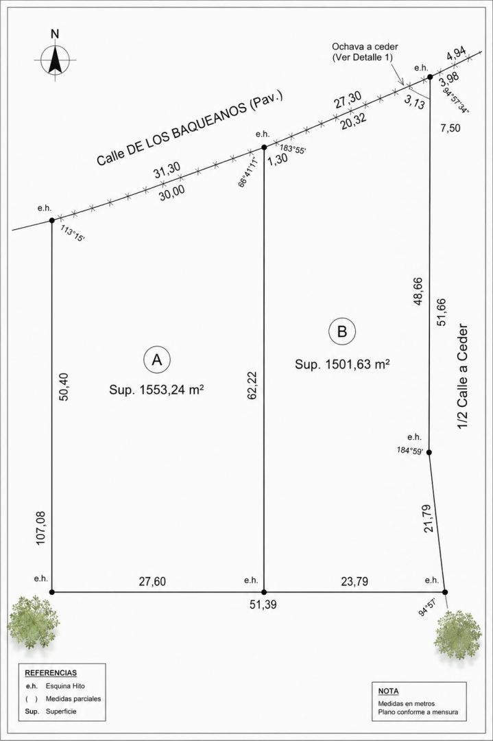 Lote en de los Baqueanos 900