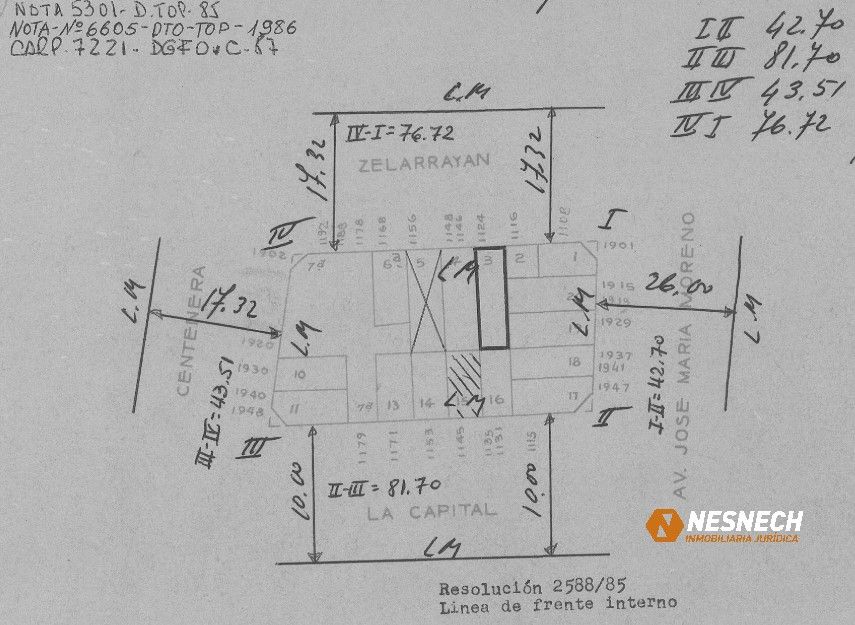Lote en Venta en Parque Chacabuco, Capital Federal