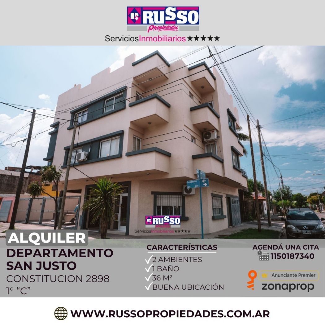Departamento en CONSTITUCION 2800
