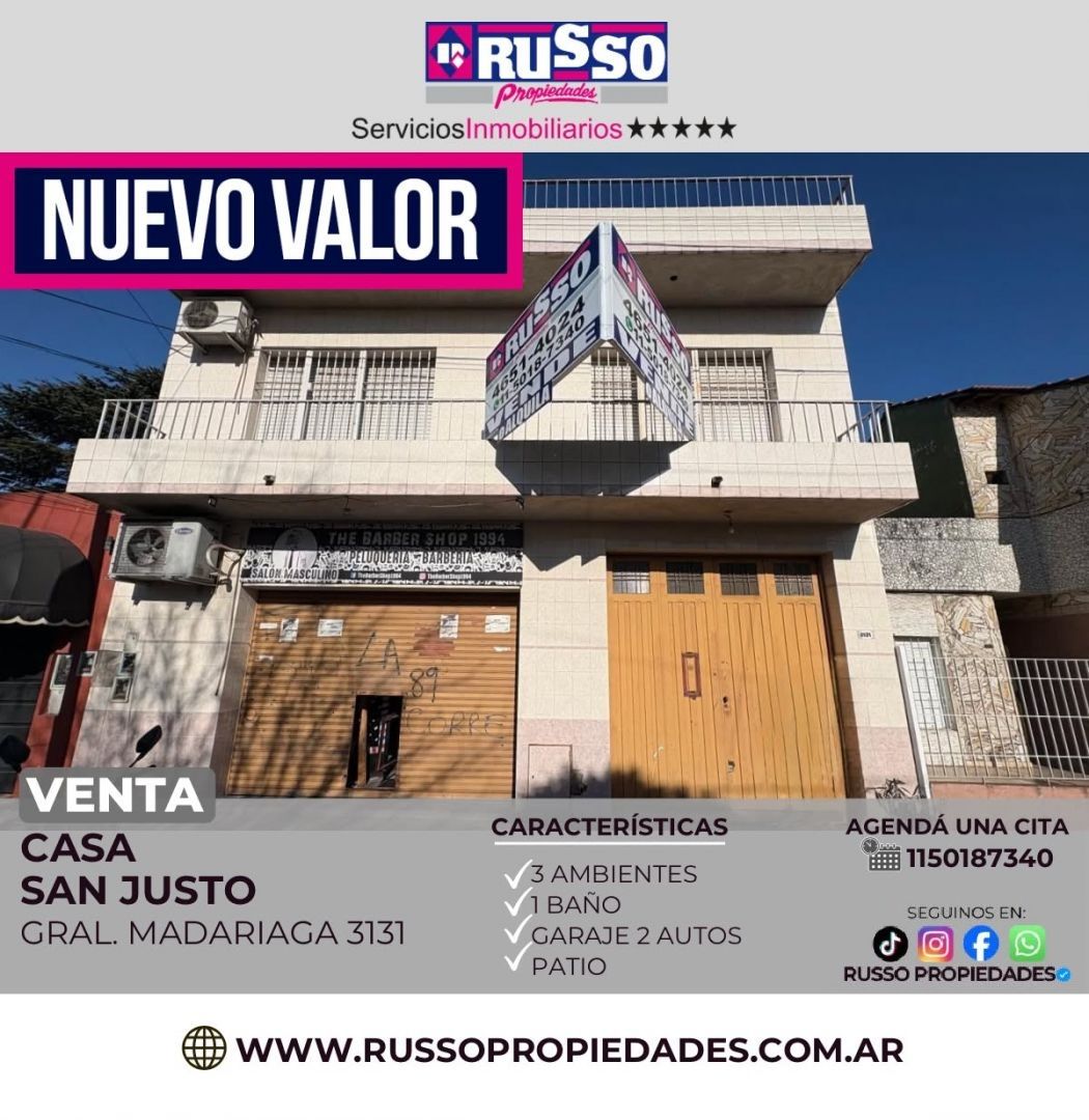 Casa en MADARIAGA, GRAL. 3100