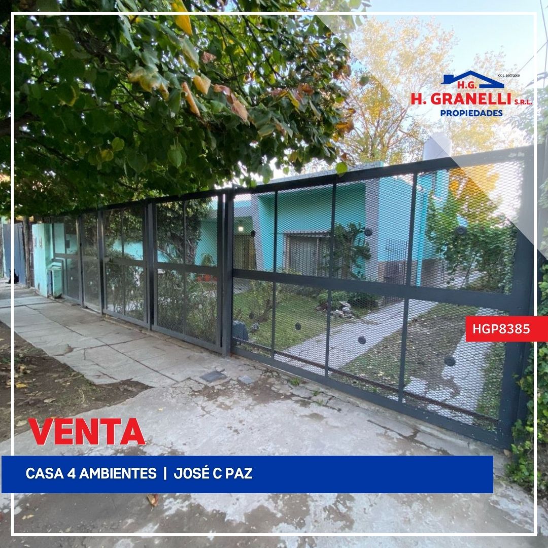 Casa en venta José C Paz 4 ambientes