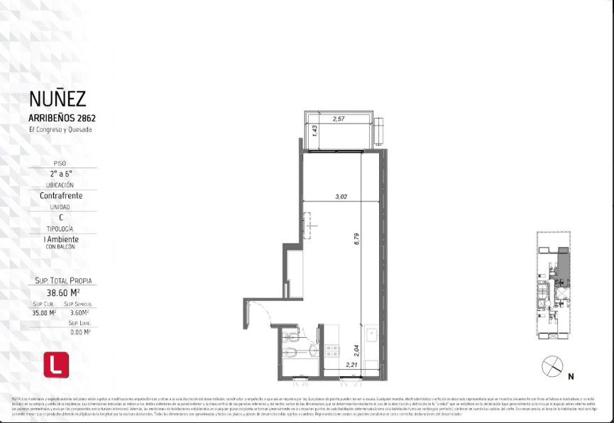 ALQUILER DE DEPARTAMENTO EN Capital Federal - Nuñez - 21